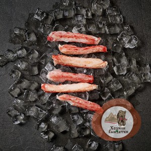 Мясо Камчатского краба 1-я фаланга крупная (брикет), 0.5 кг