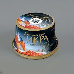 ИКРА кеты зернистая соленая "Восточный берег" замороженая, без консервантов, (АЛЮМИНЕВАЯ БАНКА)  125 г  
