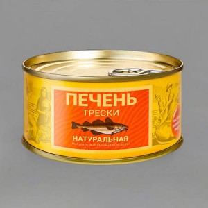 ПЕЧЕНЬ ТРЕСКИ НАТУРАЛЬНАЯ (185гр)